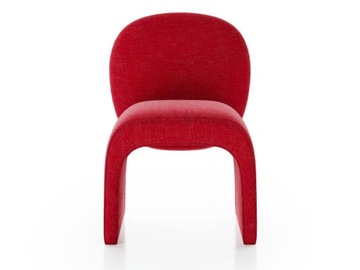 GUEST - Sled base upholstered fabric chair by Liu Jo Living Collection - view 3